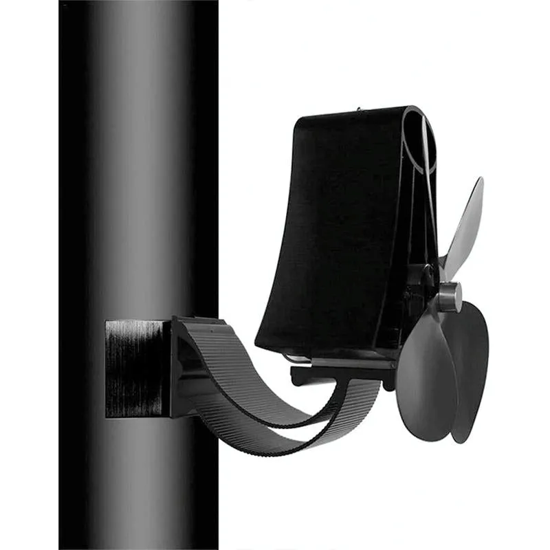 4-Blade Heat Powered Fireplace Stove Fan | Aluminium | Silent Eco-Friendly Operation