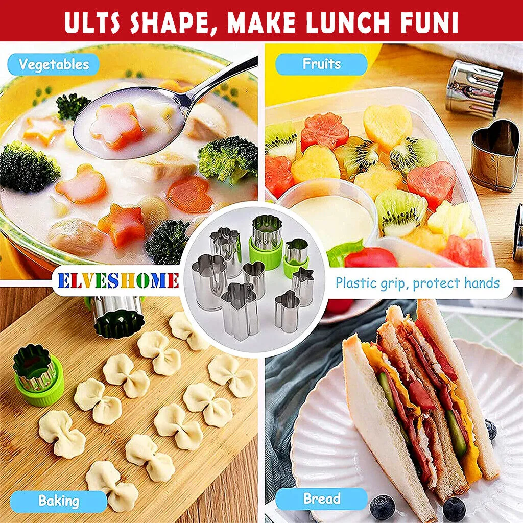 45PCS Sandwich Cutter Set | Kids DIY Toast Molds | Bread Food Moulds | Xmas Gift