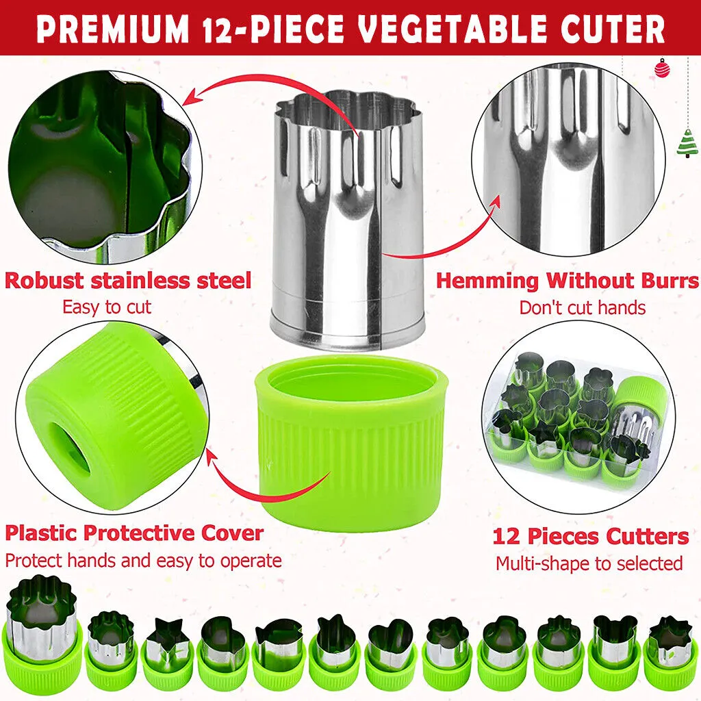 45PCS Sandwich Cutter Set | Kids DIY Toast Molds | Bread Food Moulds | Xmas Gift