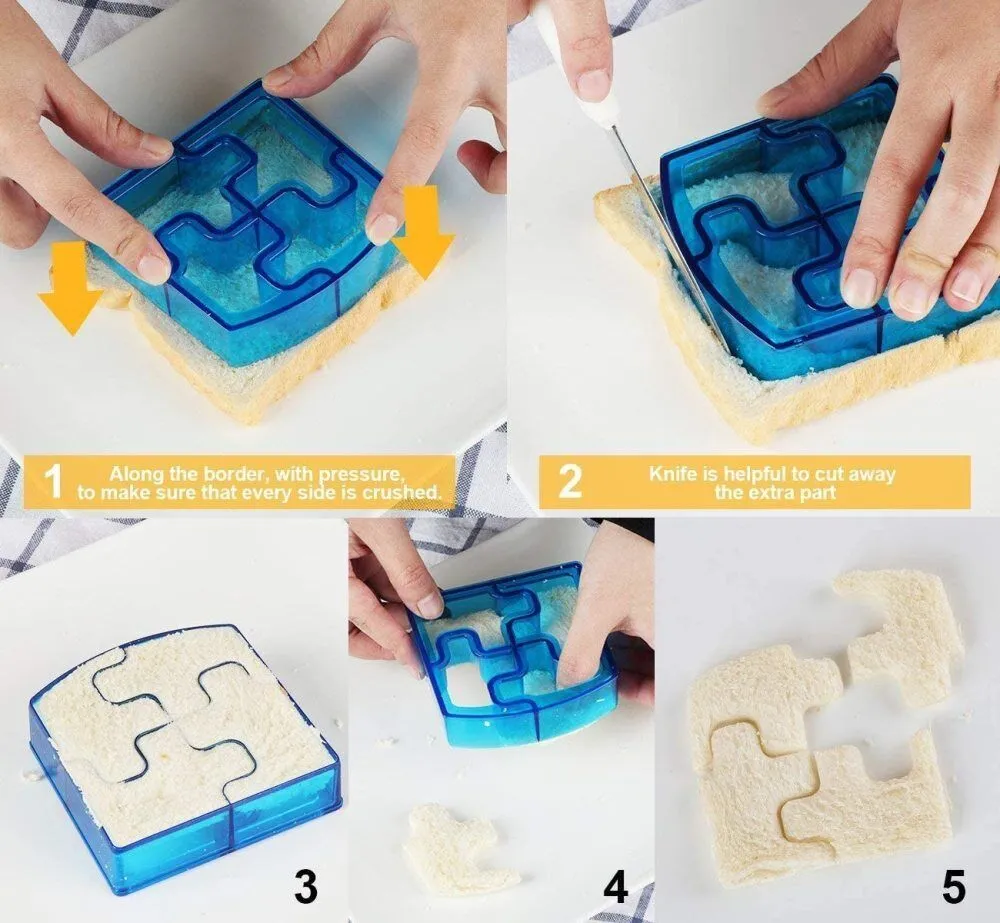 45PCS Sandwich Cutter Set | Kids DIY Toast Molds | Bread Food Moulds | Xmas Gift