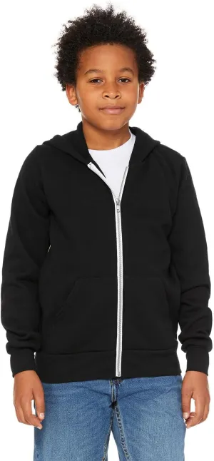 BELLA   CANVAS - Youth Sponge Fleece Full-Zip Hoodie - 3739Y