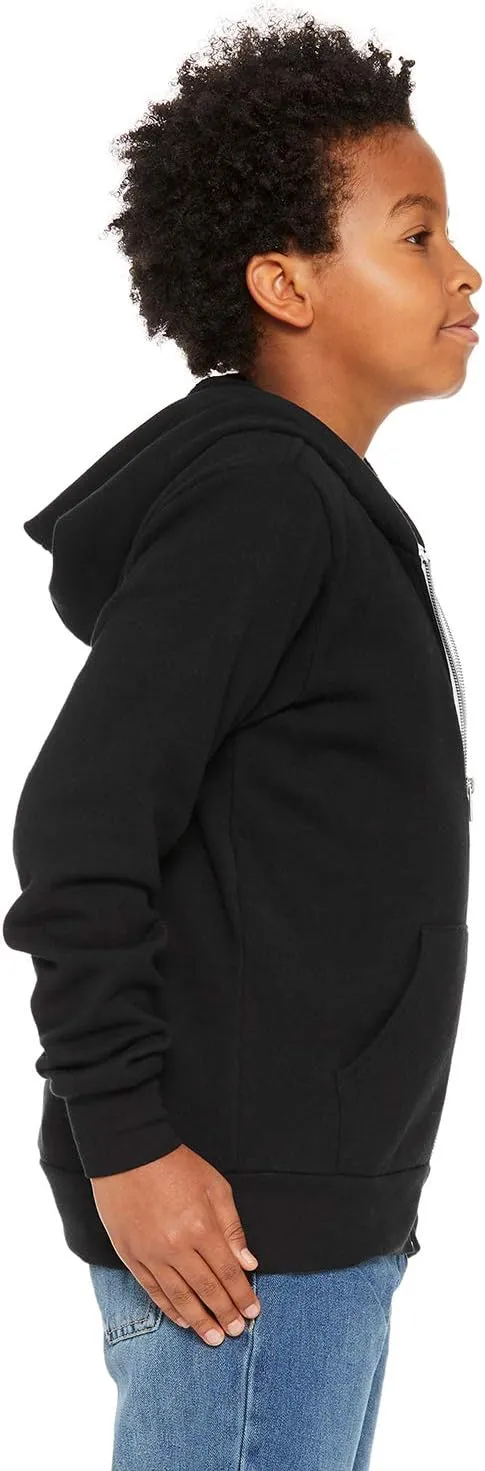 BELLA   CANVAS - Youth Sponge Fleece Full-Zip Hoodie - 3739Y