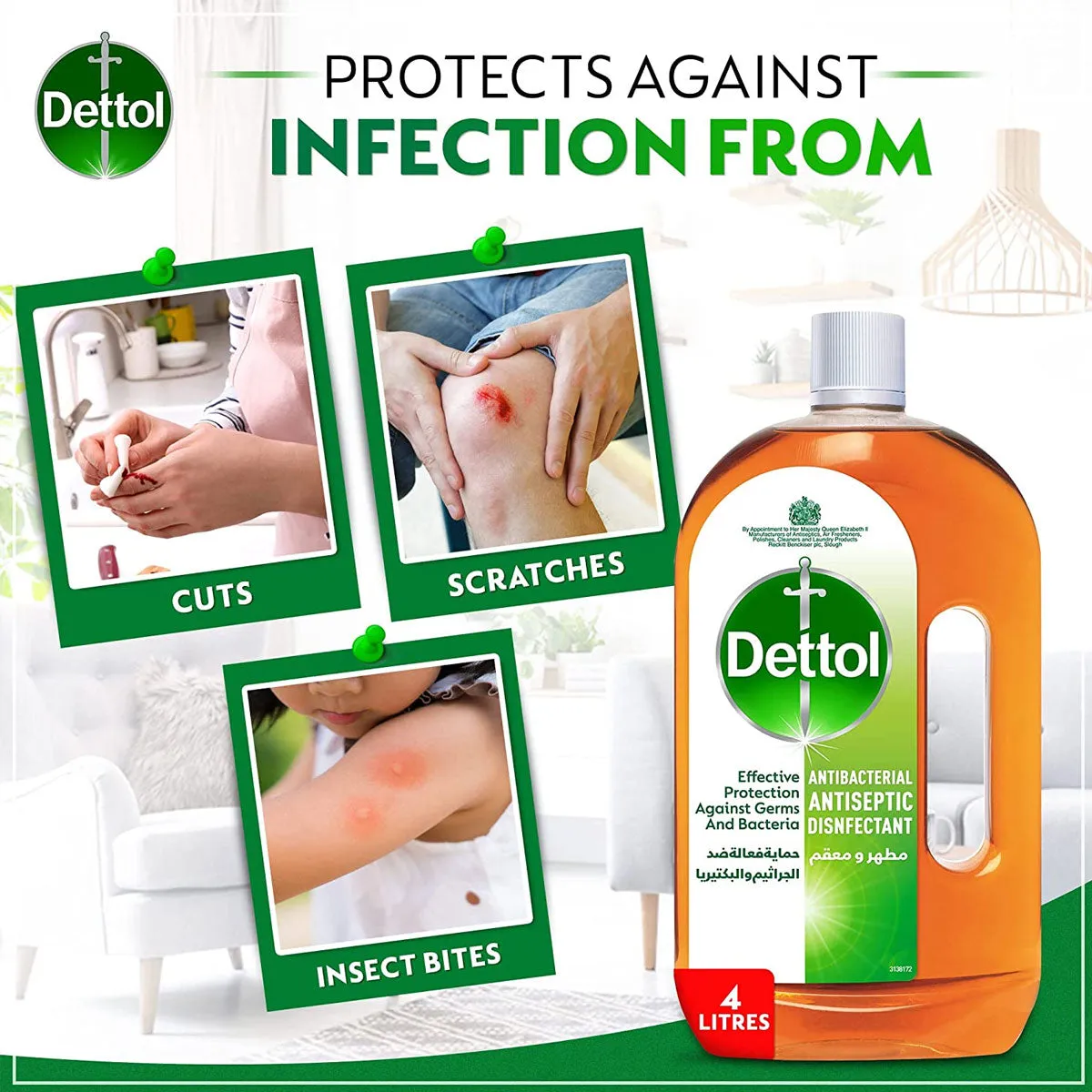 Dettol Antibacterial Antiseptic Disinfectant 4L