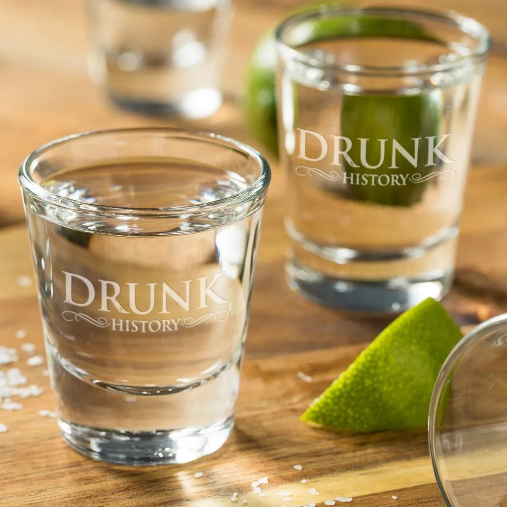 Drunk History Logo Shot Glass