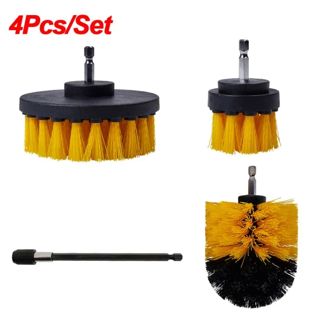 Electric Drill Brush Tub Shower Kitchen Auto Car Cleaning Tools