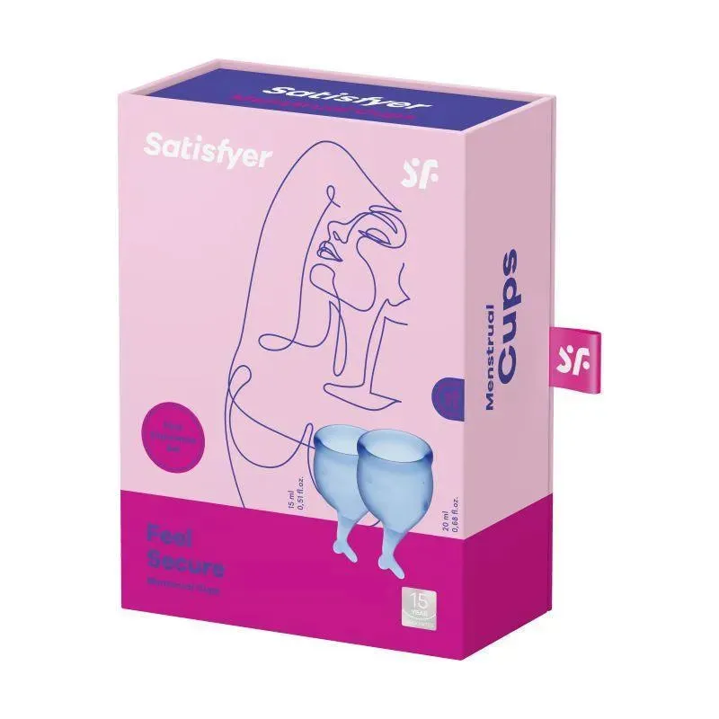 Feel Secure Menstrual Cup Dark Blue 2pcs