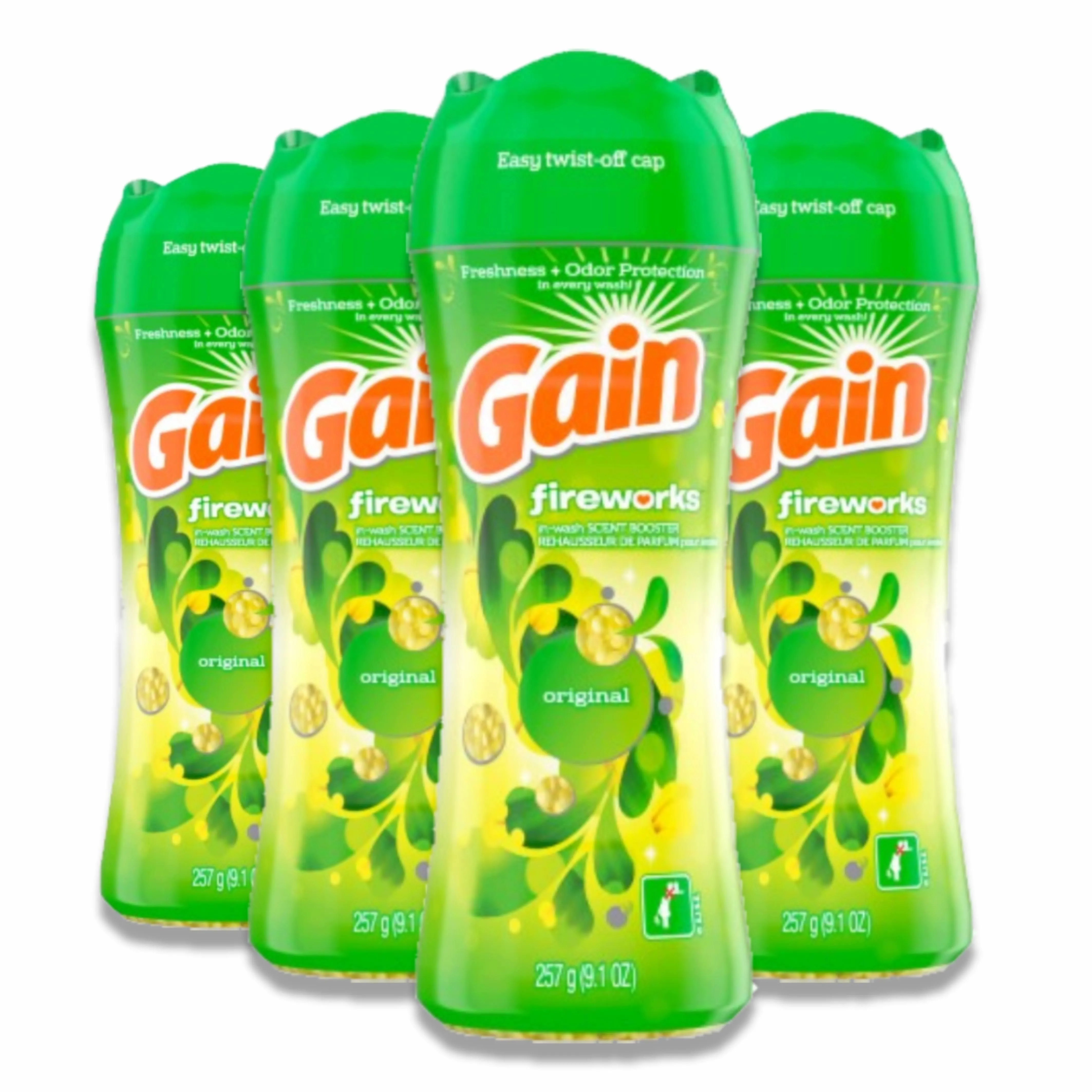 Gain - Fireworks In-Wash Original Scent Booster Beads - 9.1 Oz - 4 Pack
