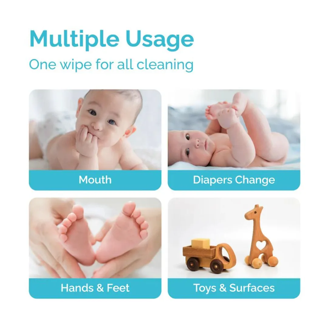 Hoppi Mini Baby Water Wipes (7s' x 8)