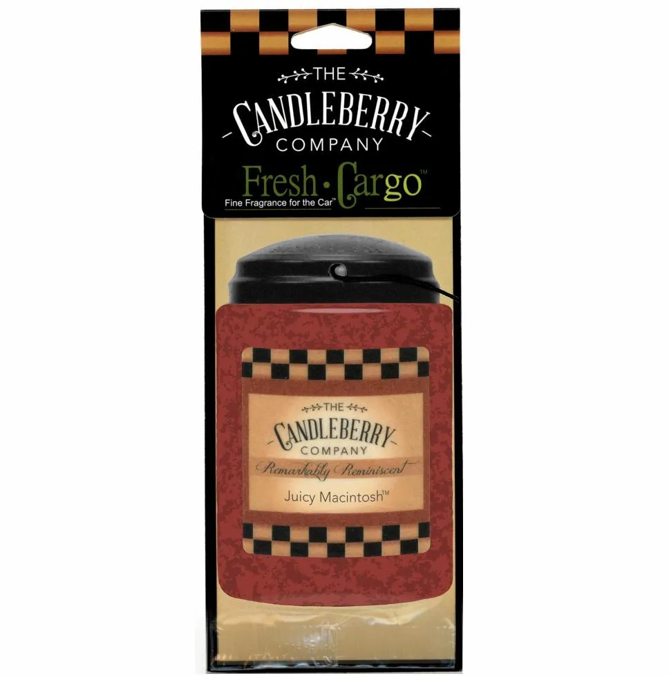 Juicy Macintosh™- "Fresh Cargo", Scent for the Car (2-PACK)