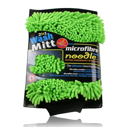 Kent 2-in-1 Microfibre Noodle Wash Mitt