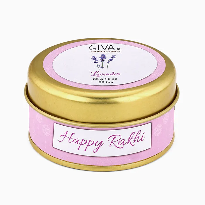 Lavender Fragrance Rakhi Candle