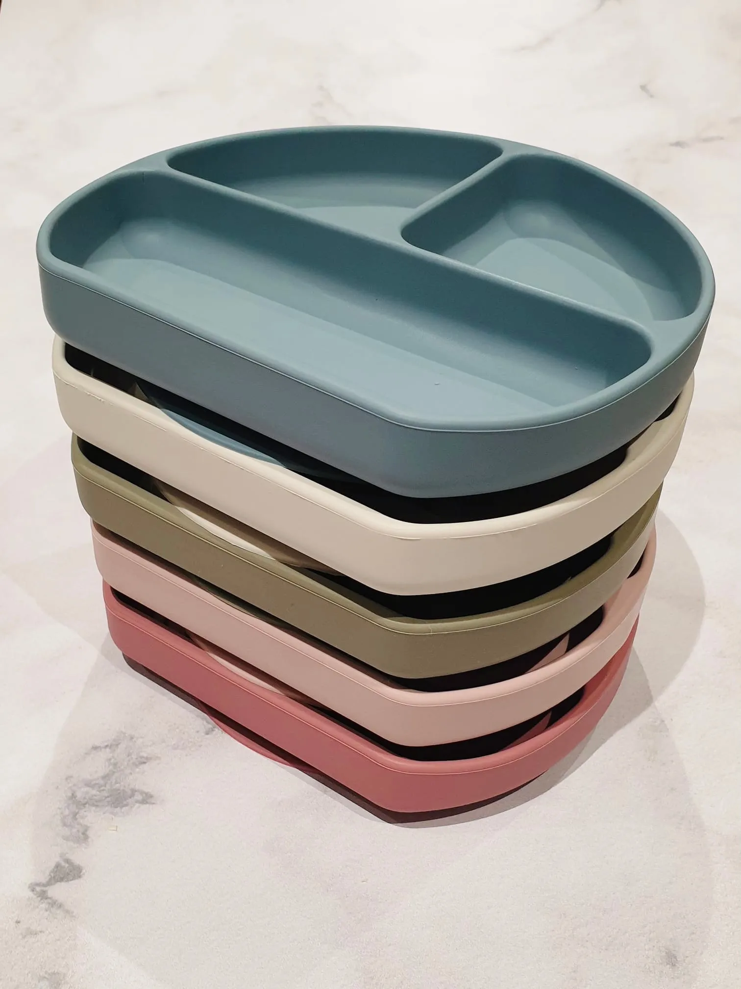 Luna Rose Dusty Pink Silicone Section Plate