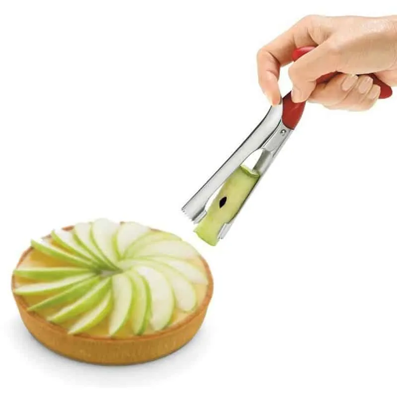 Red Kitchen Steel Fruit / Vegetable Corer