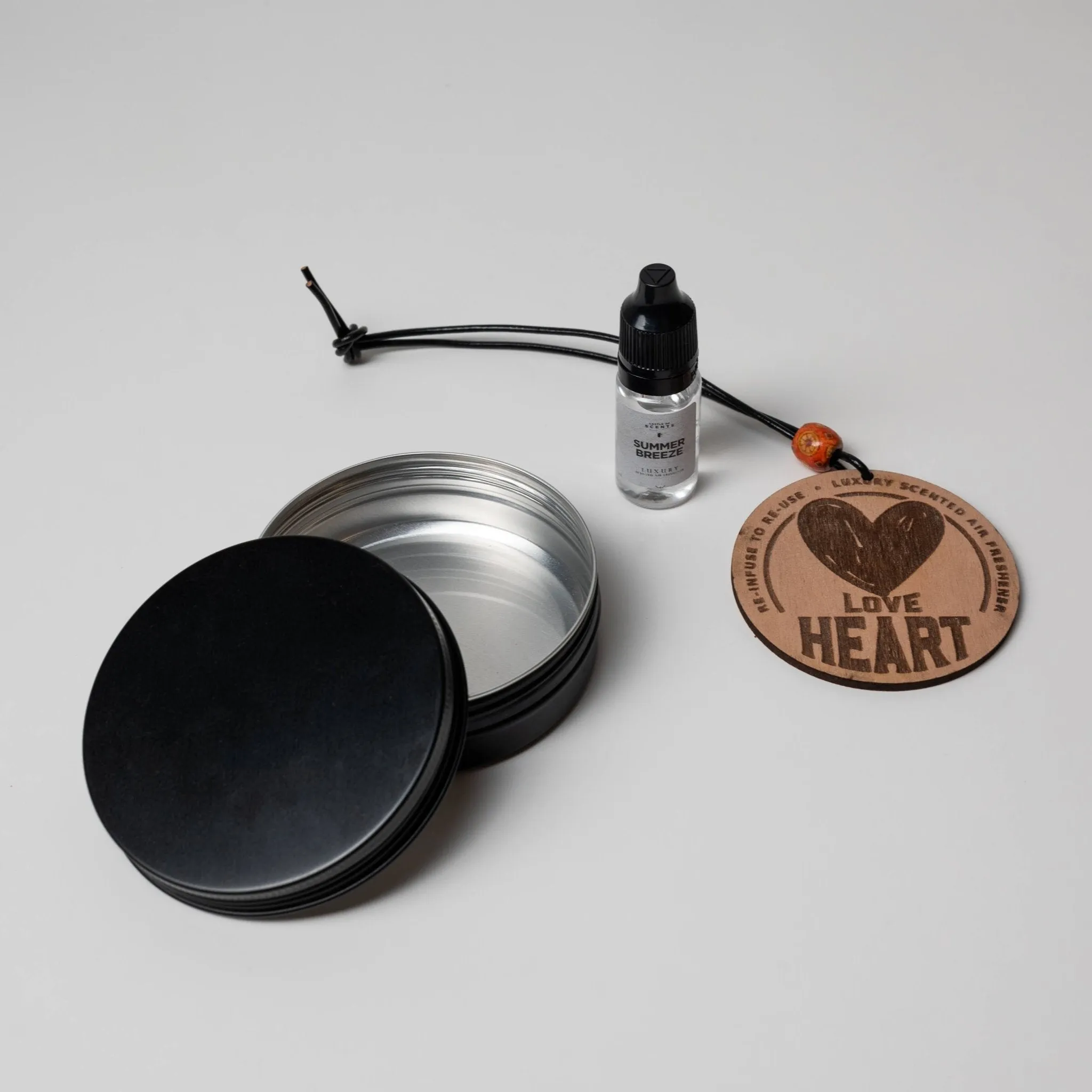 Reusable Car Air Freshener Disc - 'Love Heart' Design