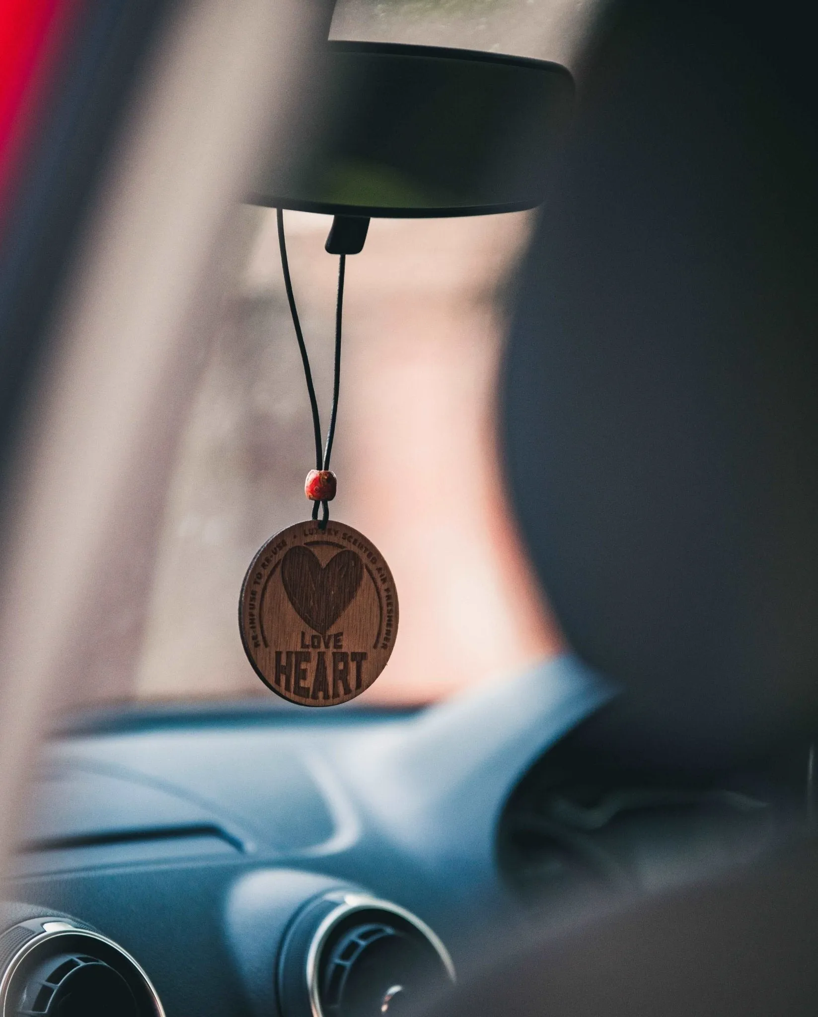 Reusable Car Air Freshener Disc - 'Love Heart' Design