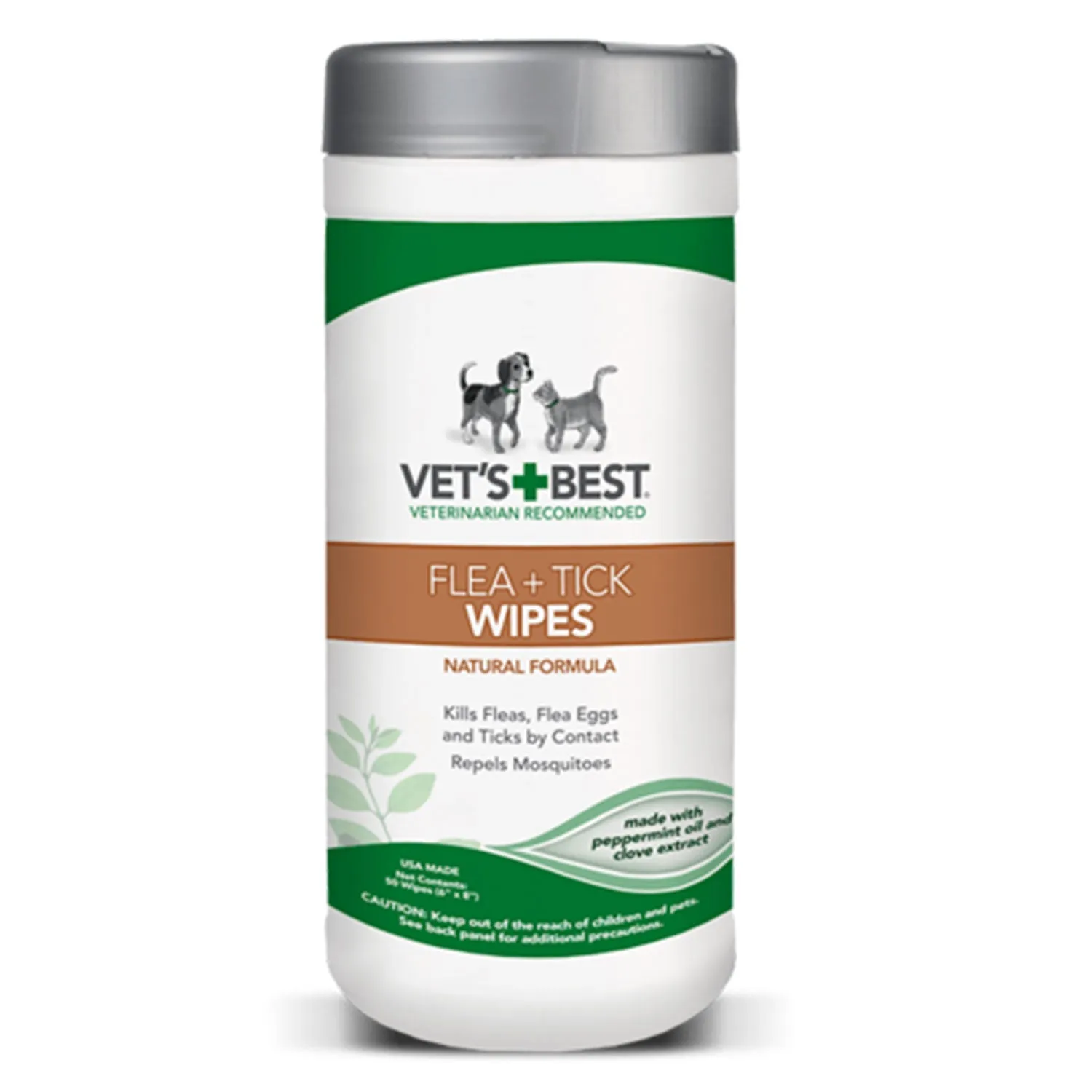 Vets Best Flea   Tick Dog & Cat Wipes