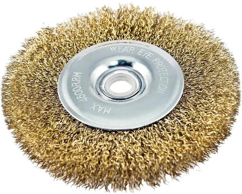 Vulcan 323281OR Wire Wheel Brush with Hole, 6 in Dia, 5/8 in Arbor Hole, 1/2 in Adapter Ring Arbor/Shank :CD: QUANTITY: 1